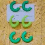 Green Elegance Hoops